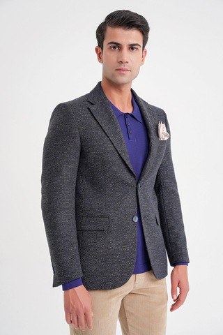 Efor C 718 Ceket Slim Lacivert Lacivert