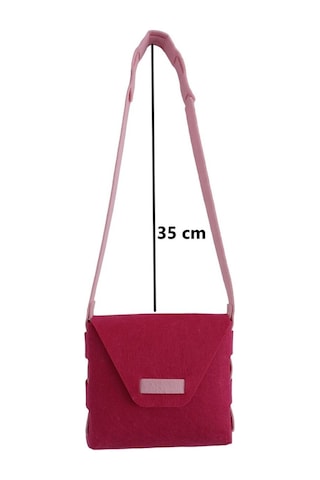 Kız Çocuk Omuz Çantası Keçe Sağlıklı Dikişsiz Etkinlik Günlük Çanta Fuşya