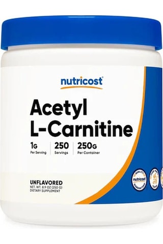 Nutricost Acety L-carnitine Fat Burner 250 Gr -250 Servis