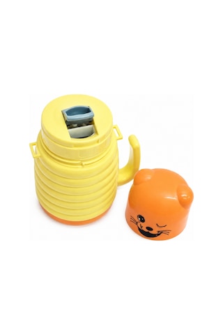 Çocuk Çelik Matara - Emojili - 350 Ml - Sarı - 200339 Çok Renkli