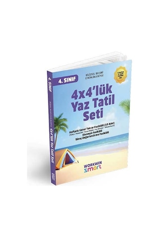 4. Sınıf 4x4'lük Tatil Tekrar Seti 12 Fasikül + Bilişsel Etkinlikler-2025