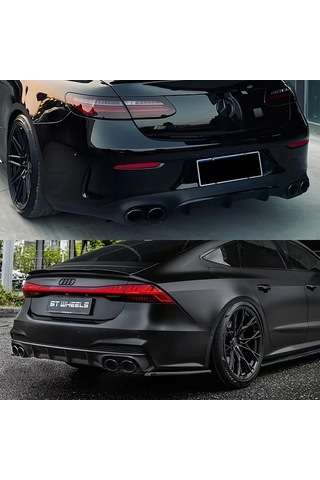 Pazly Sahne Kullanımı Özel Tırtıllı Paslanmaz Çelik Mat Siyah Gm Egzoz Ucu 51/89mm