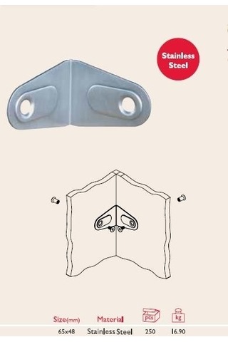 Gürçay Paslanmaz Kabin Mobilya  Bağlantısı L