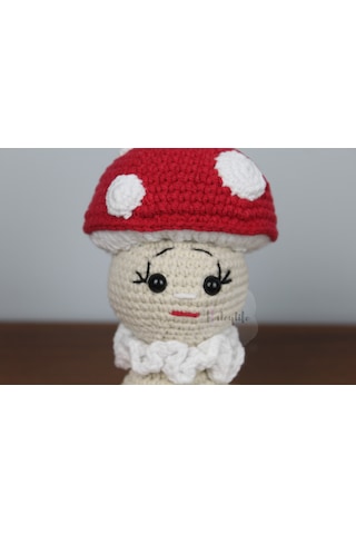 Aley Life Amigurumi Organik Mantar Bebek Ve Çıngırak Diş Kaşıyıcı