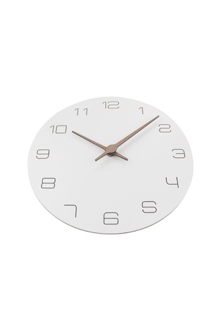 Qingmipy Modern Ahşap Duvara Asma Saati - Sessiz Çalışma, 29cm Beyaz, Şık Ve Dayanıklı Beyaz