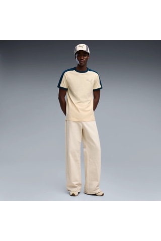 Puma T7 Ringer Tee Erkek Krem Tişört 636726-88