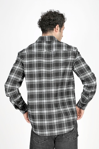 Lee Cooper Jade Erkek Dokuma Uzun Kol Gömlek Lacivert-gri-20402-lacivert-gri Ekose Lacivert - Gri