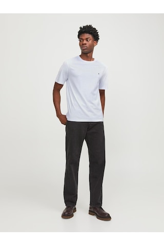 Jack & Jones Jjepaulos Tee Ss Crew Neck Noos Erkek T-shirt-27879-beyaz Beyaz
