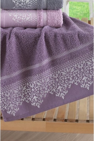 Damask Pamuklu El ve Yüz Havlu Seti 4'lü 50 x 90 CM