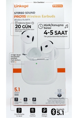 Linkage PRO11S Bluetooth 5.1 Kulak İçi Kulaklık