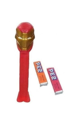 Pez Dispenser Marvel Iron Man Meyve Aromalı Şekerleme Makinesi Ve Şekerleme Yedekleri