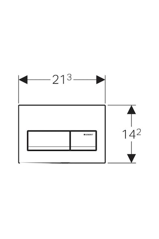 Geberit Alpha50 Kumanda Paneli Siyah 115.060.dw.1 Siyah