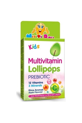 Multi Ball Kids Multıvıtamın Lollıpops +prebıotıc