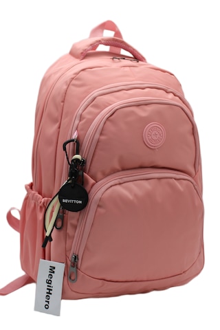 34600 Vizon Su Geçirmez Okul Çantası Kumaş Unixes Okul Sırt Çantası Pudra Pembe 34600 Vizon Su Geçirmez Okul Çantası Kumaş Unixes Okul Sırt Çantası Pudra Pembe