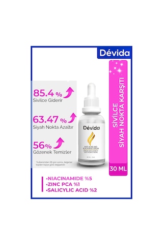 Devida Sivilce Karşıtı Siyah Nokta Akne Temizleyici Serum Elixir Series A260