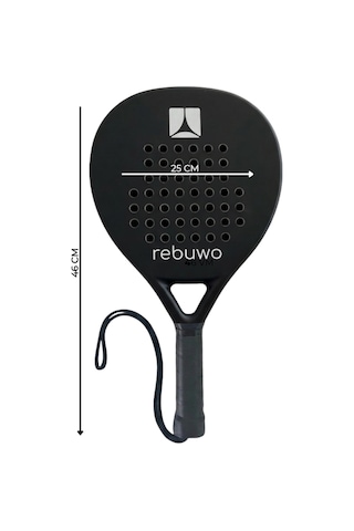 Rebuwo Half Carbon Round Padel Raketi Beyaz