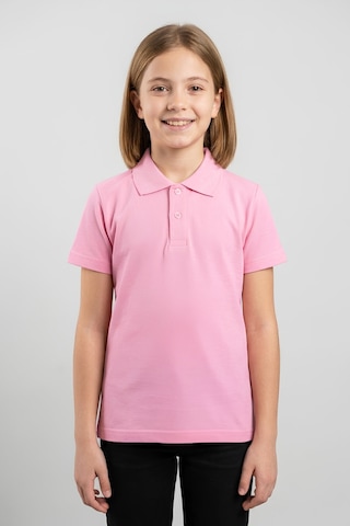 Modanino Kız Çocuk T-shirt %100 Pamuk Ve Okul Tarz 6-16 Yaş 12784mrt Pembe