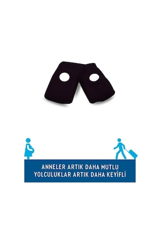 Getwell Nausea Band Kusma Ve Bulantı Önleyici Siyah Bileklik