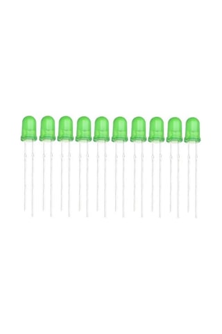 5mm Yeşil Led Paketi - 10 Adet