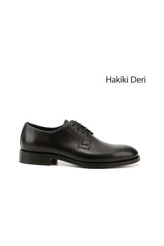 Gönderi(R) Gönderi R Erkek Siyah Bağcıklı Hakiki Deri Klasik Ayakkabı Ddma80338402 Siyah