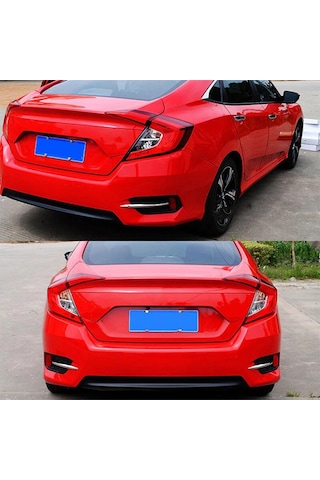 Honda Civic Fc5 2016-2020 Reflektör Çıtası Krom 2 Prç. P.çelik