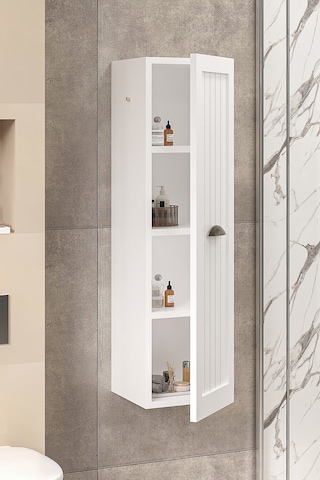 %100 Mdf 30 Cm Aren Boy Dolabı Beyaz