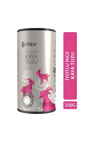 Efsina İyotlu İnce Kaya Tuzu Tuzluklu 250 G