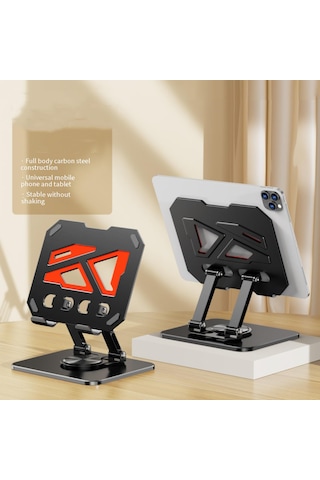 Metal Premium 360 Derece Dönebilen Tablet & Telefon Standı Aşağı Yukarı Yönlü Tutucu