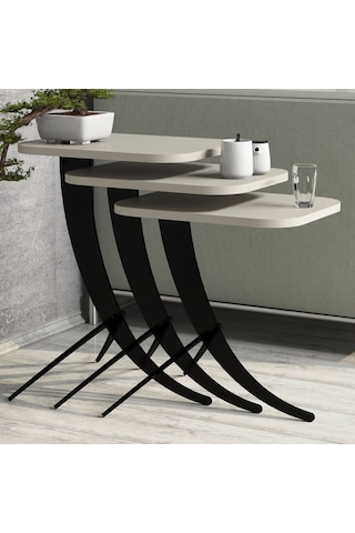Variant Pion Metal Ayaklı 3Lü Zigon Sehpa (322107055)