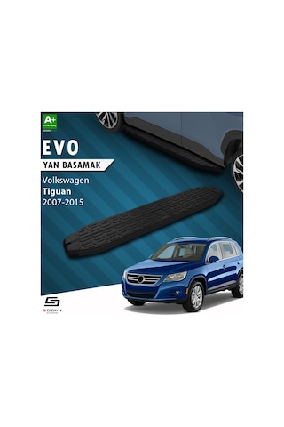 S-dizayn Vw Tiguan Evo Siyah Yan Basamak 173 Cm 2007-2015