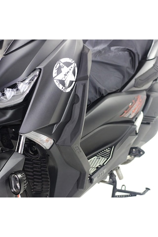 GP Kompozit Yamaha XMAX 250-400 2018-2022 Uyumlu Bacak Koruma Siyah