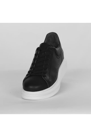 Boy Uzatan Gizli Topuklu Siyah Spor Ayakkabı Siyah