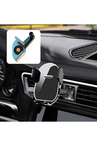 Trendooze Araba Telefon Tutucu Otomatik Kilitli Sabit Panel 7.2x10cm Renk: Gri Panel 7.2x10cm