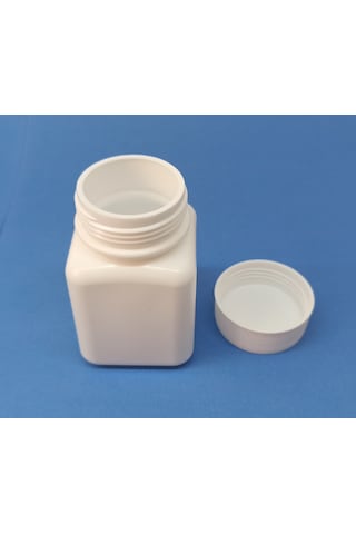 Demethome 50 ML Şişe Kare Numune-İlaç-Tarım-Ecza-Tablet-Hap-Kapsül Plastik Kutu Şişesi Adet Seçenekli