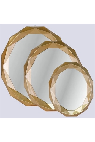 Sortie 3'lü Ayna Altın