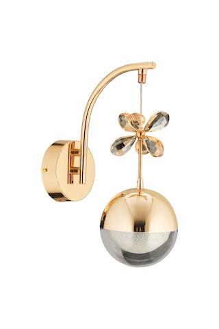 Küre Gold Ledli Aplik Salon Mutfak Oda Oturma Odası Hol Ledli Aplik Sb-ld-707 Gold