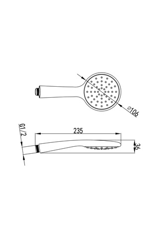 Lemark Duş Başlığı Lm8094c, 1 Mod 207448616 Krom