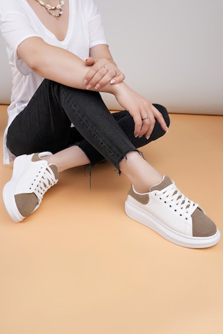 Luis A Costa Lc109 Beyaz Kahve Süet Kadın Sneaker Renkli