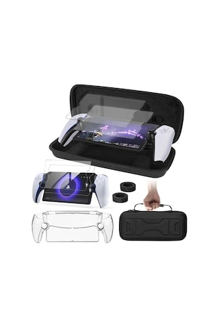 Sony Playstation Portal Taşınabilir Oyun Konsolu Saklama Çantası Kitleri İçin Siyah