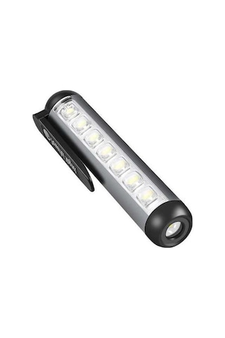 Novahub Mini Xpe + Cob El Feneri, Profesyonel Torch, Mıknatıslı, Usb Şarjlı, Ipx4 Su Geçirmez, Acil Durum Feneri, Gri Gri