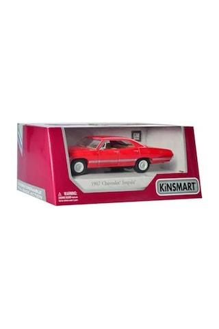 Kınsmart Metal Araba Chevrolet Impala 1967 261033854 Kırmızı