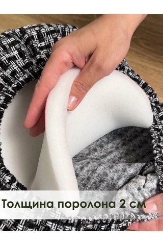 Iv-trik-stail Tabure İçin Yuvarlak Kılıflı Yastıklar, 2 Adet, Tufting, Hediye. 400756471 Siyah