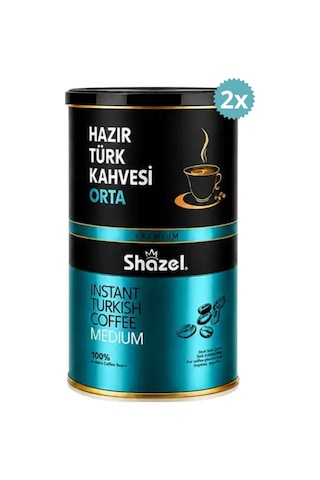 Shazel Hazır Türk Kahvesi Orta Teneke 500 Gr X 2 Adet