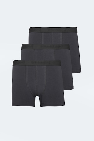 Slazenger Jama 3 Lü Set Erkek Koyu Gri Boxer Koyu Gri