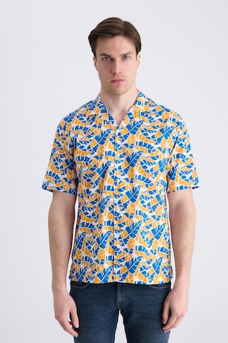 Twn Slim Fit Turuncu Baskılı %100 Pamuklu Gömlek 2ec02ap313130 Çok Renkli