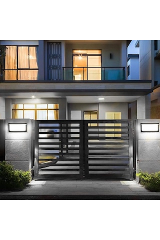 Elektrikle Çalışır, 30 Watt 3200 Kelvin İç Ve Dış Mekan Aplik, Bahçe, Kapı Girişi, Balkon Armatürü Siyah