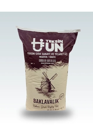 Teksin Özel Amaçlı Buğday Unu Baklavalık 25 Kg Teksin Özel Amaçlı Buğday Unu Baklavalık 25 Kg