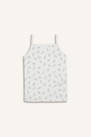 DeFacto Kız Çocuk Desenli 2'li İç Atlet E7058A825SPER105 Ekru