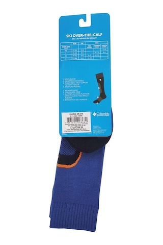Columbia Performance SKI Slope OTC SKI Unisex Tozluk Mavi Çorap C Mavi