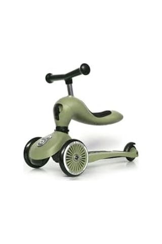 Oturaklı Çocuk Scooter - Olive Renkli Açık Mavi
